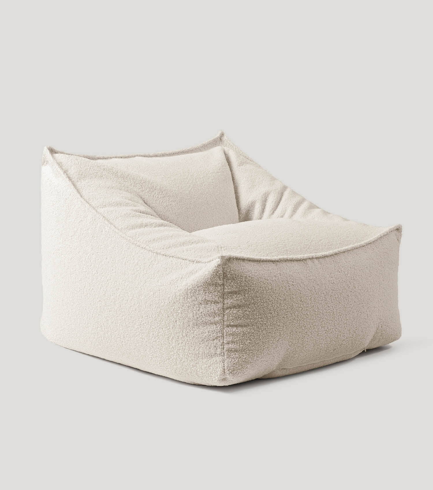 'Snug' Bouclé Sitzsack Armlehnensessel Lesesessel