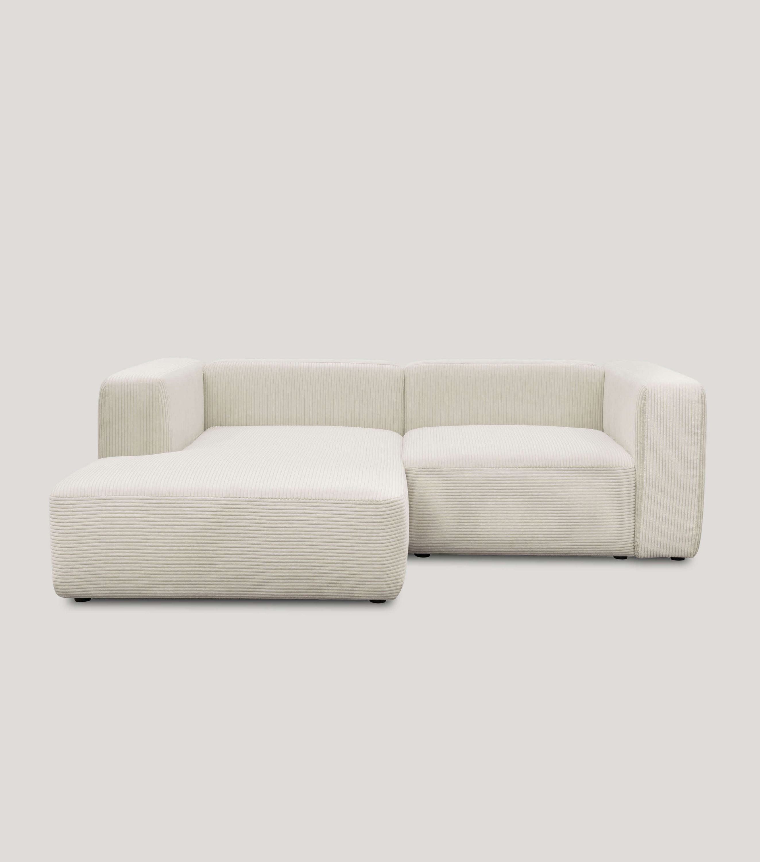Ecksofa 3-Sitzer 'Cubo' (kleines L) Ecksofa Cord Eckcouch 3-Sitzer Sofa Modulsofa 'Cubo'