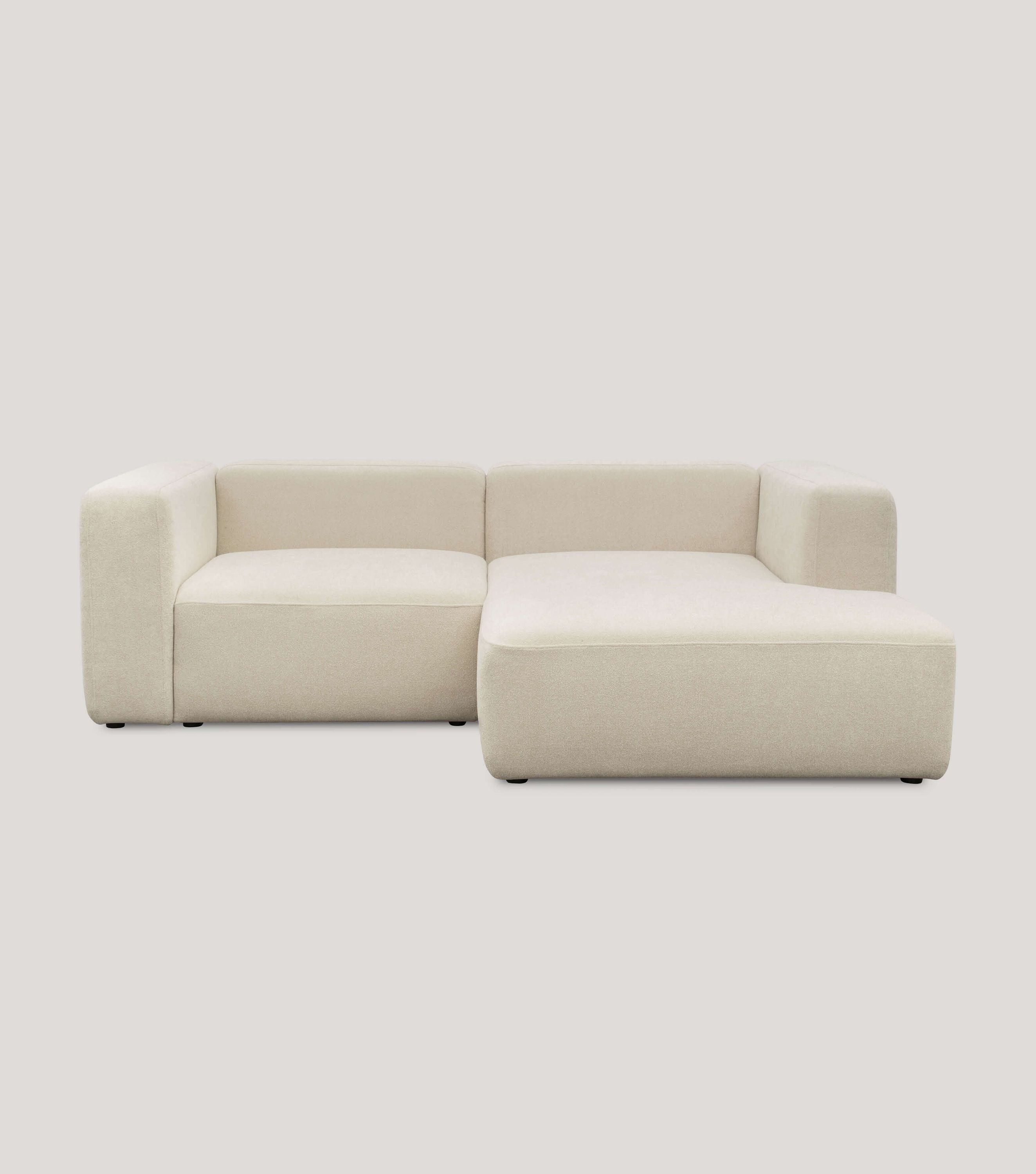 Ecksofa 3-Sitzer 'Cubo' (kleines L) Ecksofa Cord Eckcouch 3-Sitzer Sofa Modulsofa 'Cubo'