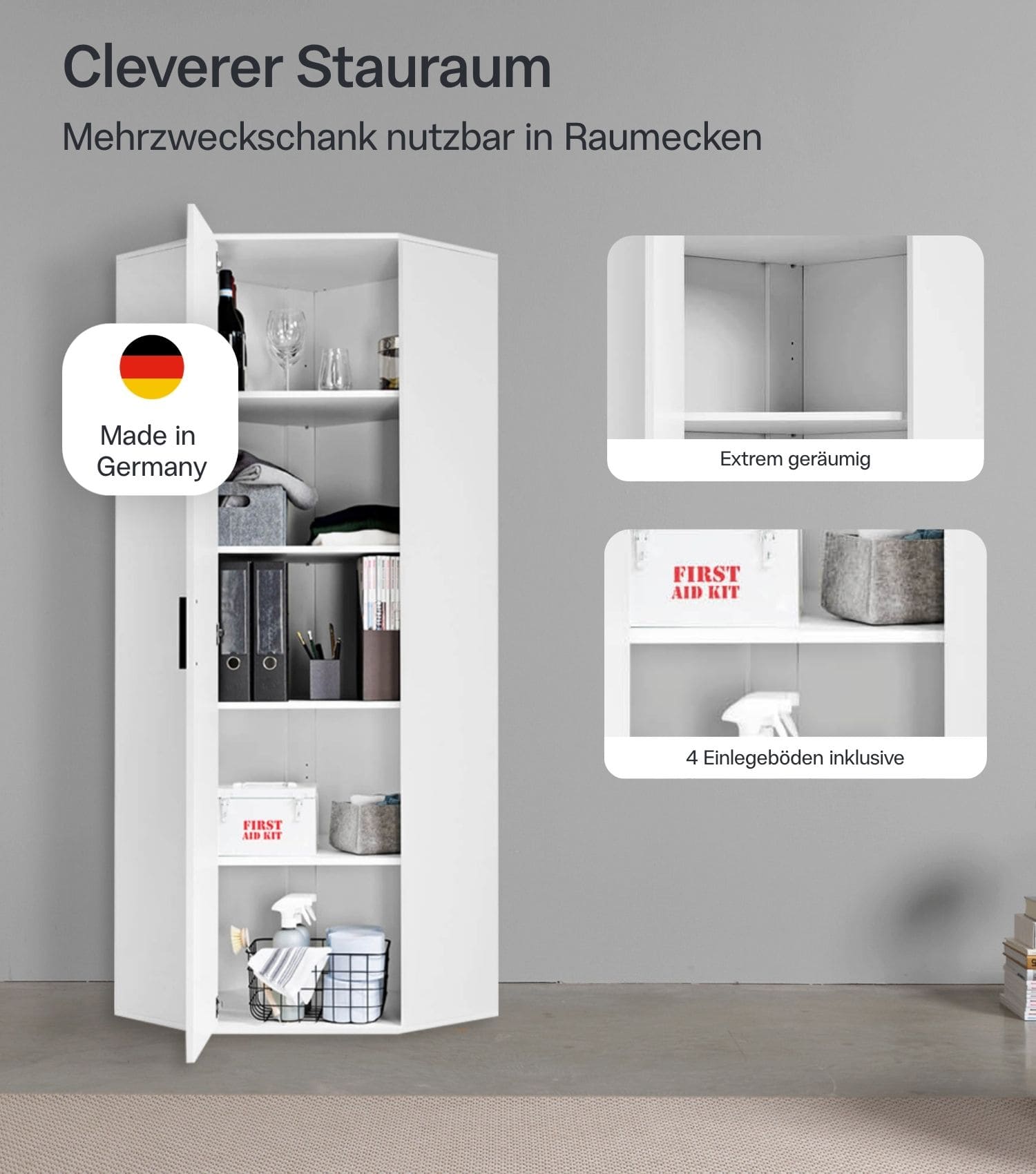 Eckschrank 'Der Lange'