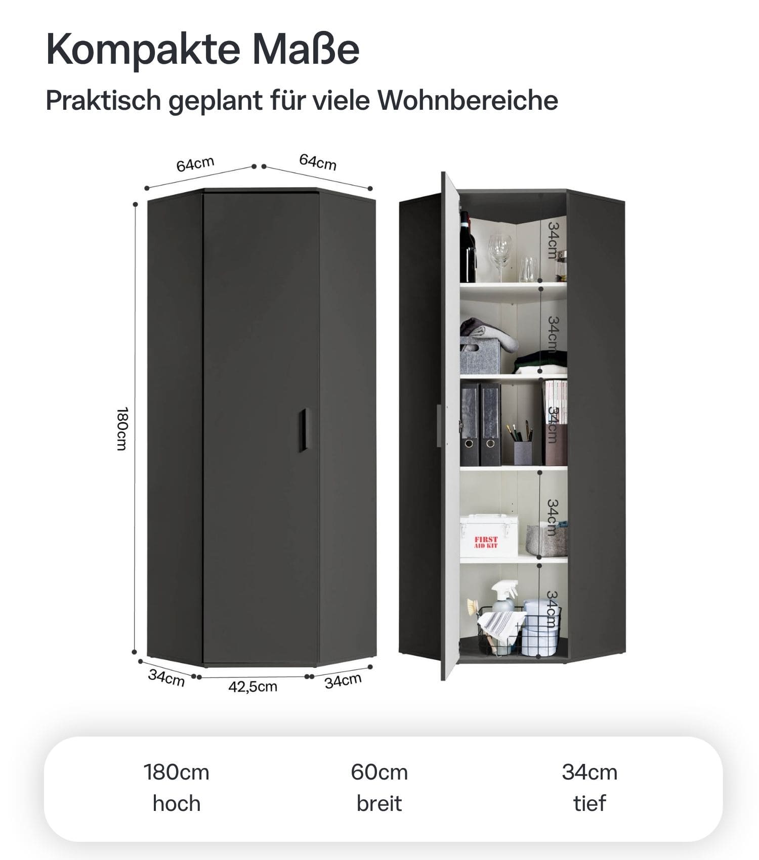 Eckschrank 'Der Lange'