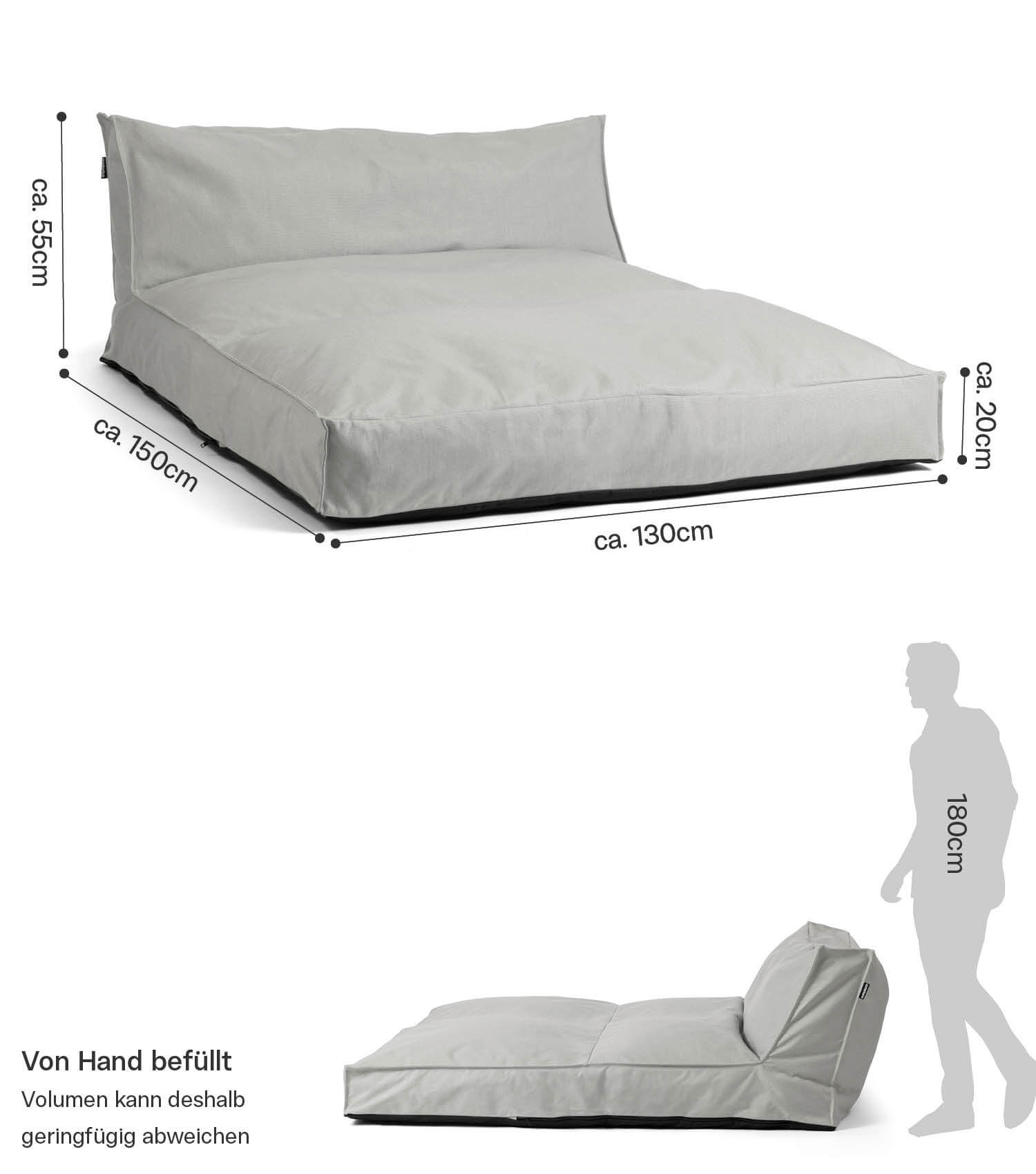 Outdoor Sitzsack Cover wetterfest Sitzsackhülle für Daybed