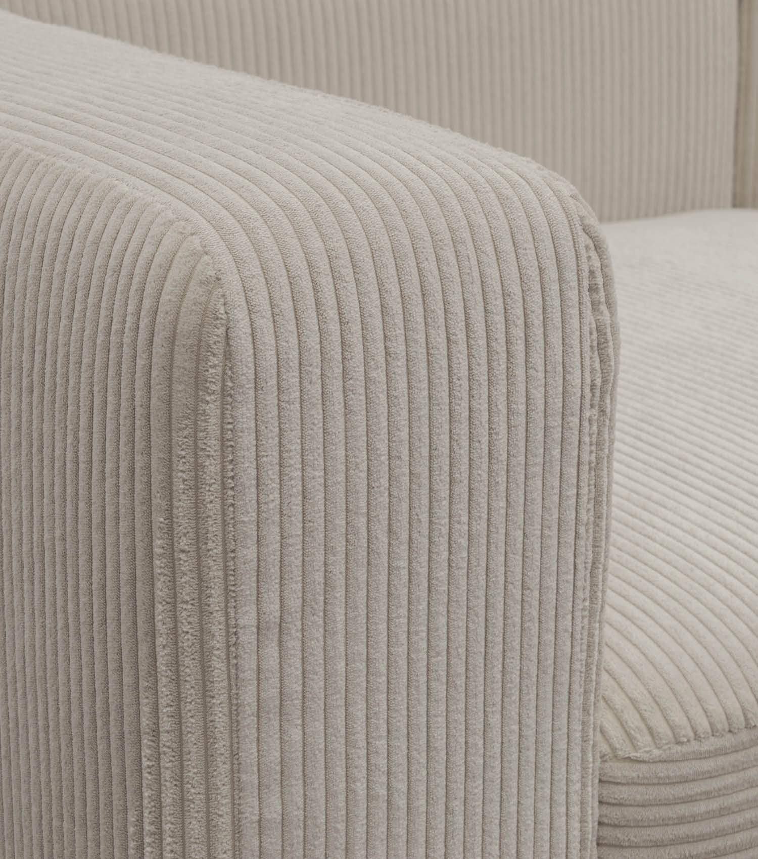 Ecksofa 3-Sitzer 'Cubo' (kleines L) Ecksofa Cord Eckcouch 3-Sitzer Sofa Modulsofa 'Cubo'