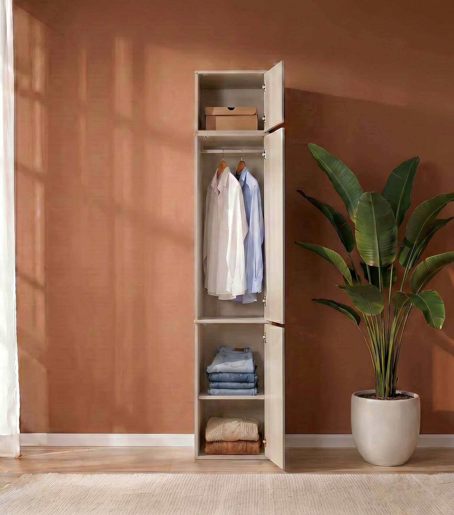 Kleiderschrank 'Robe' Schlafzimmerschrank Garderobe Flurschrank