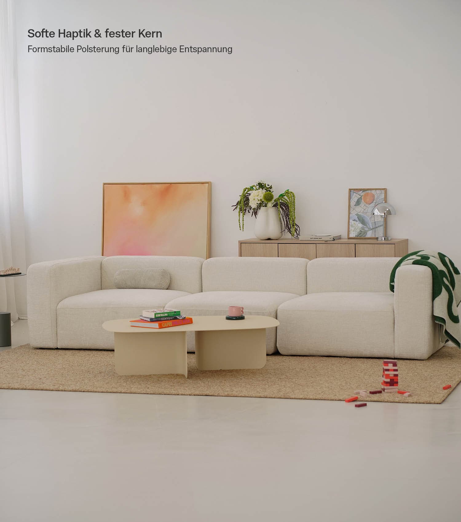 4-Sitzer Sofa 'Cubo' Sofa Bigsofa Cord Sofa 4-Sitzer Modulsofa 'Cubo'