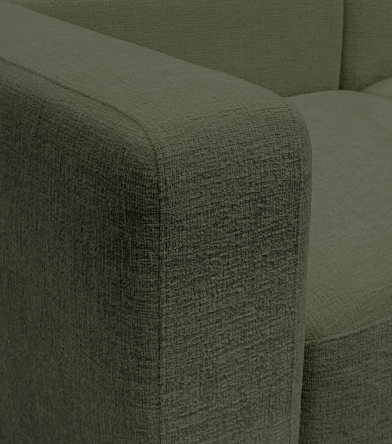 Ecksofa 3-Sitzer 'Cubo' (kleines L) Ecksofa Cord Eckcouch 3-Sitzer Sofa Modulsofa 'Cubo'