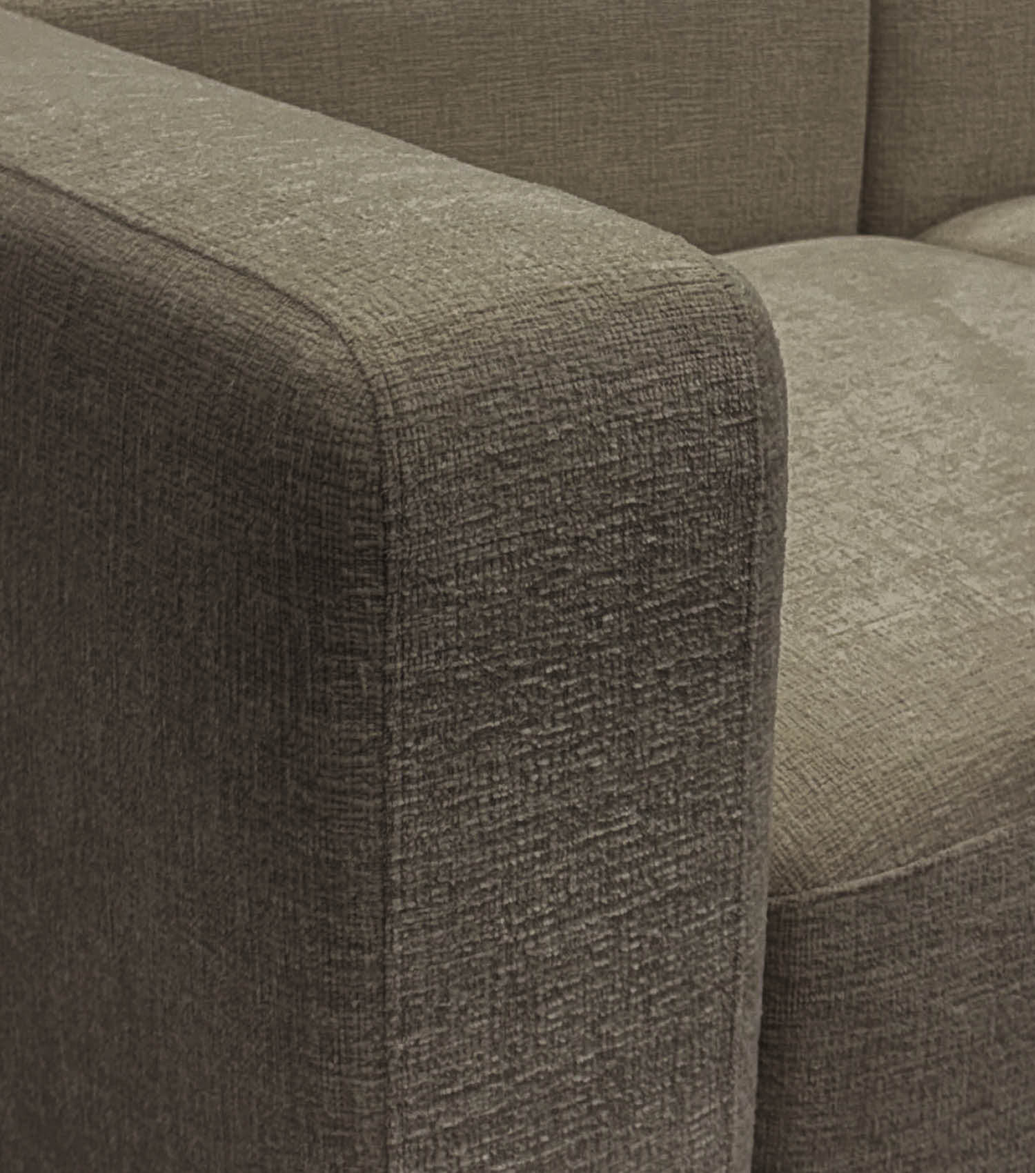 Ecksofa 3-Sitzer 'Cubo' (kleines L) Ecksofa Cord Eckcouch 3-Sitzer Sofa Modulsofa 'Cubo'