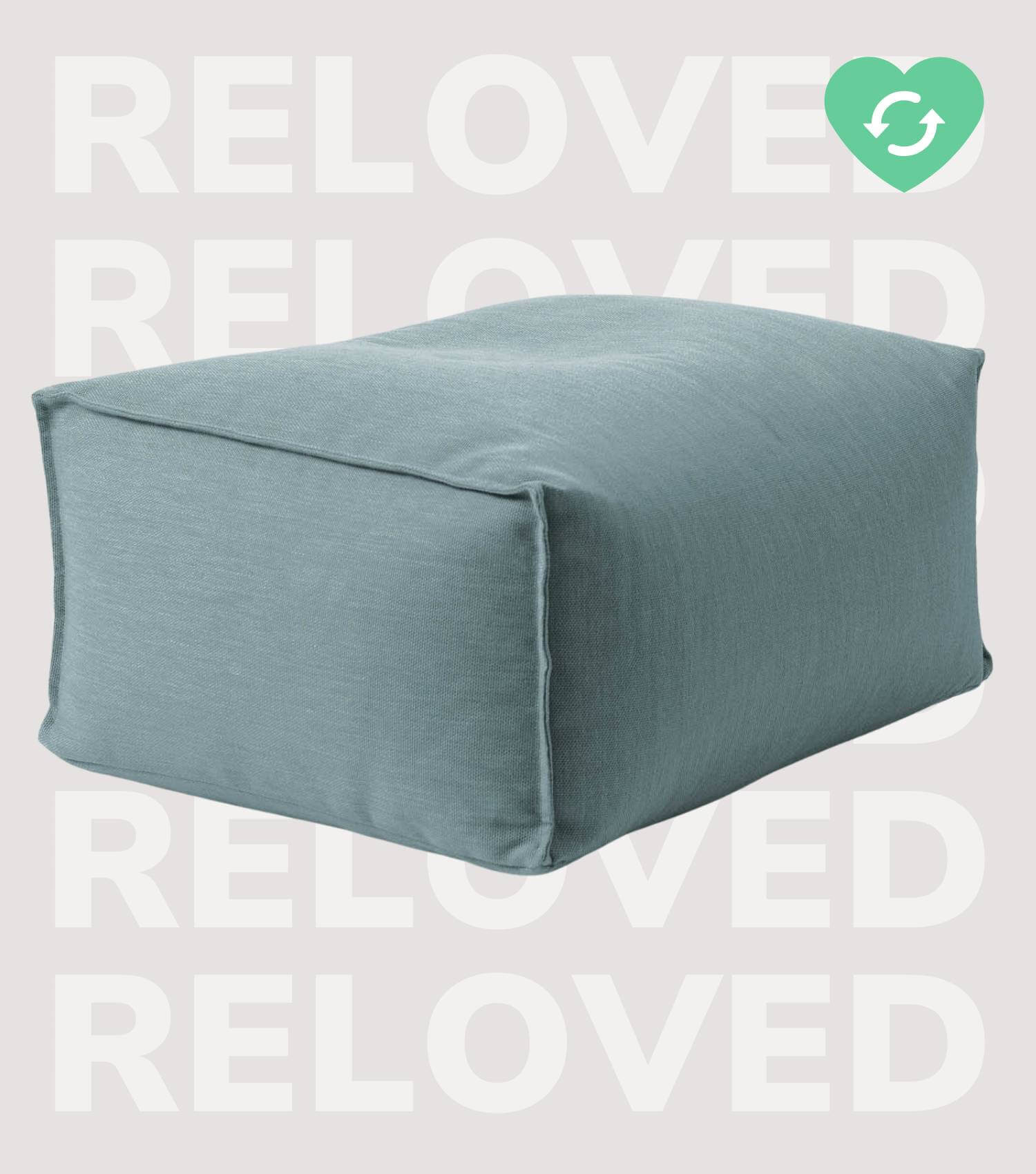 Outdoor Pouf Hocker Sitzkissen Bodenkissen 'Der Ruhepouf' Fußhocker eckig