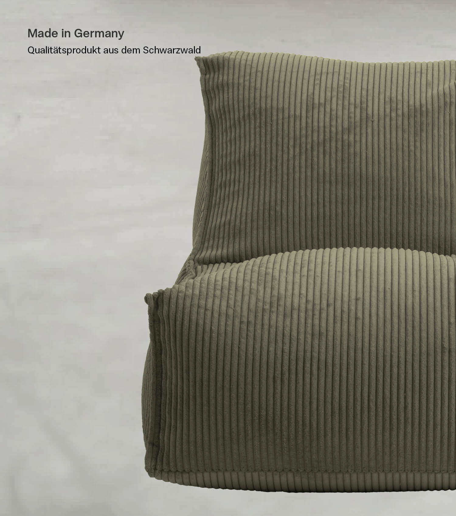 Sitzsack XXL + Pouf für Kinder & Erwachsene mit Füllung 'Der Gelassene'