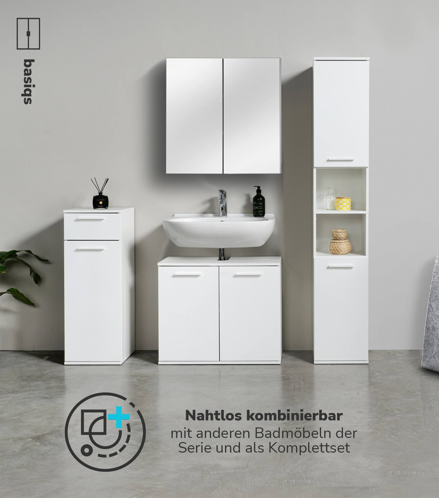 Waschbeckenunterschrank Waschtischunterschrank Unterschrank Badschrank