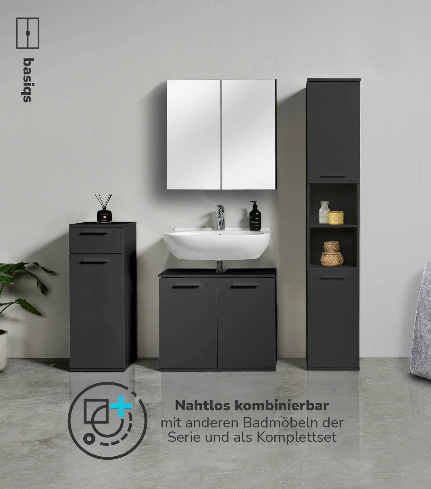 Waschbeckenunterschrank Waschtischunterschrank Unterschrank Badschrank