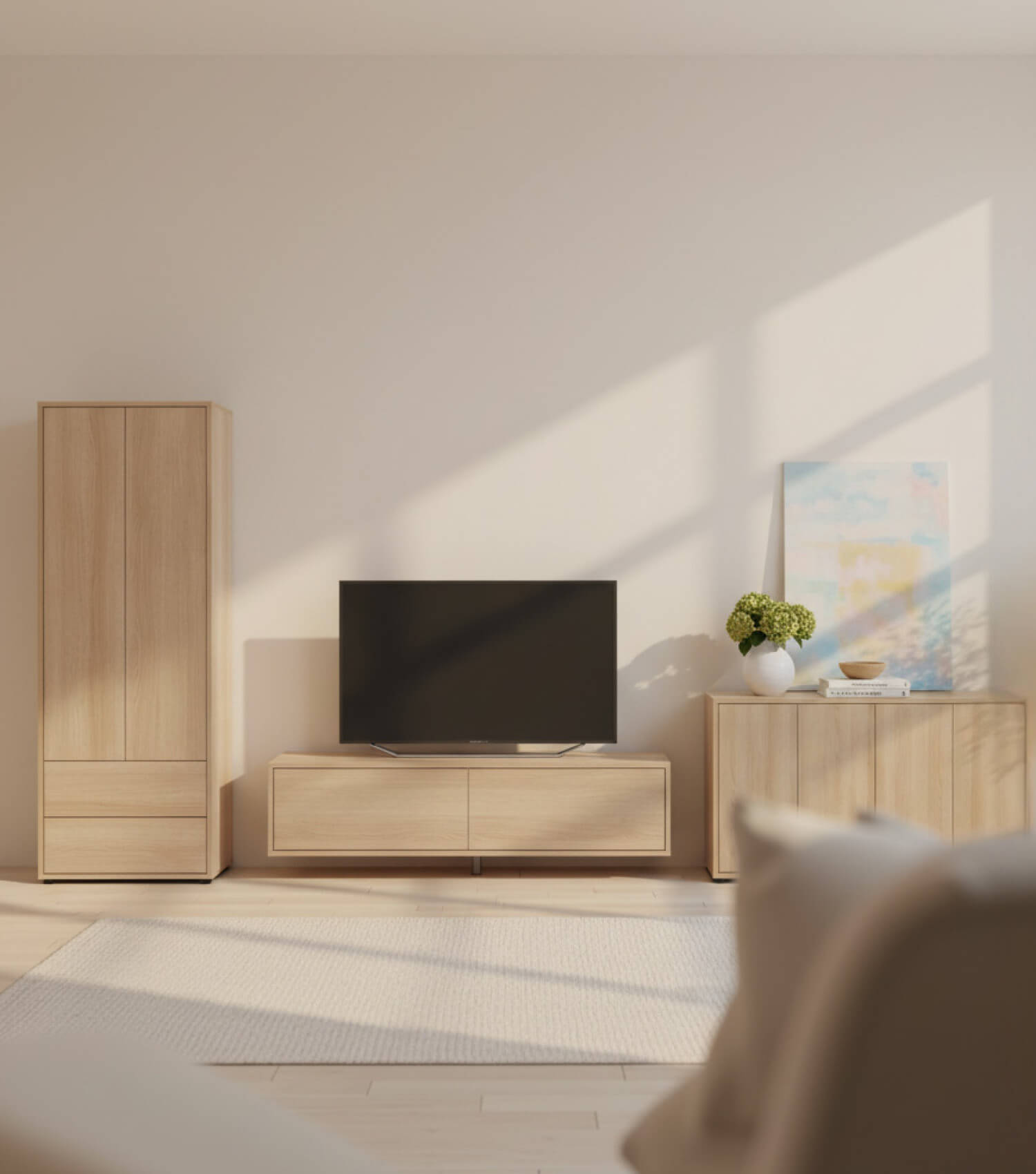 Hochschrank Highboard Wohnzimmer Möbel Schrank Wohnzimmer Vorratsschrank Schrank Mehrzweckschrank