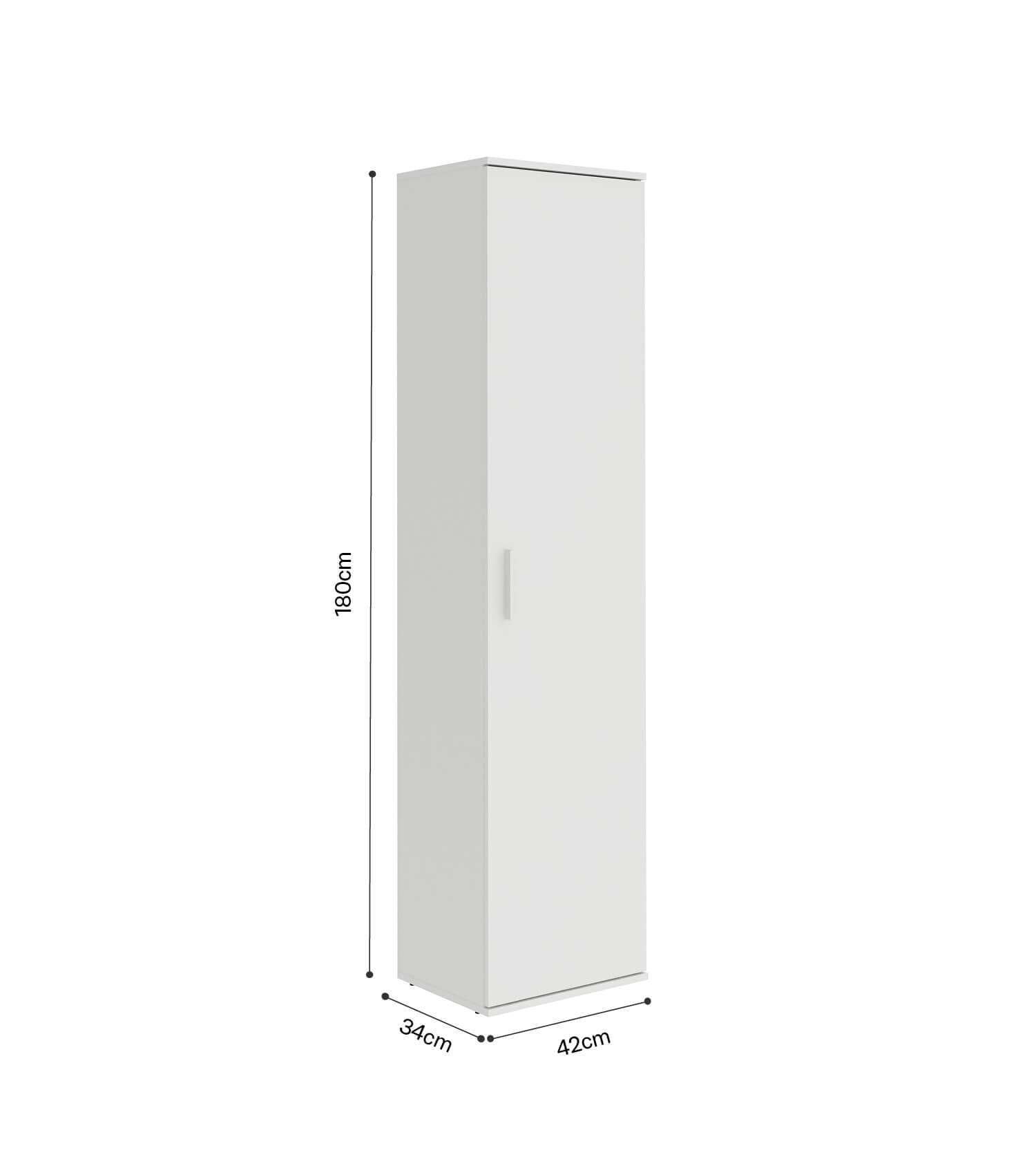 Besenschrank schmal Putzschrank Schrank Allzweckschrank Flurschrank Küchenschrank Mehrzweckschrank