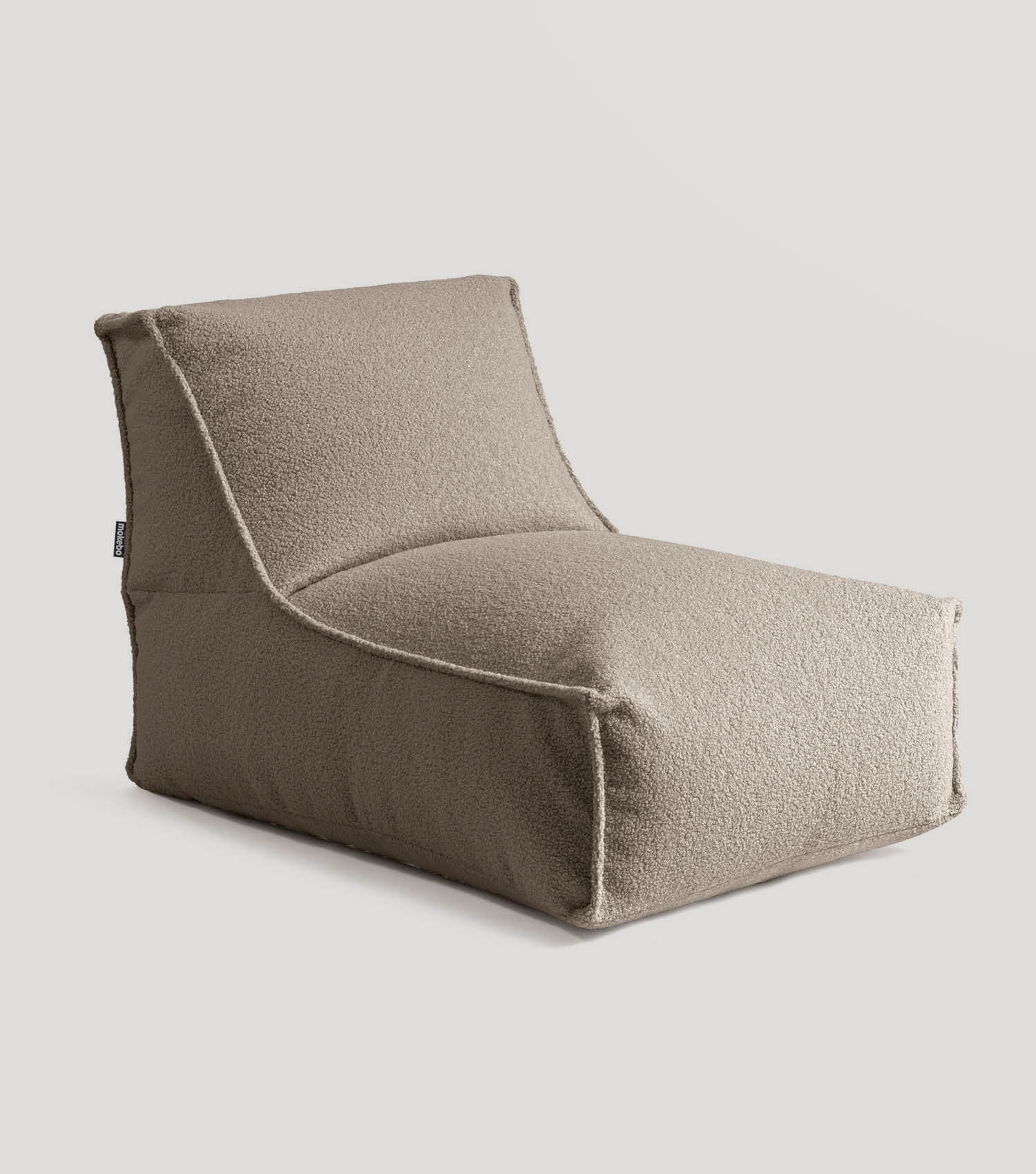 mokebo® 'Doze' Bouclé Sitzsack Bean Bag Relaxsessel Lesesessel#sku_BB2.1Felis-076sand