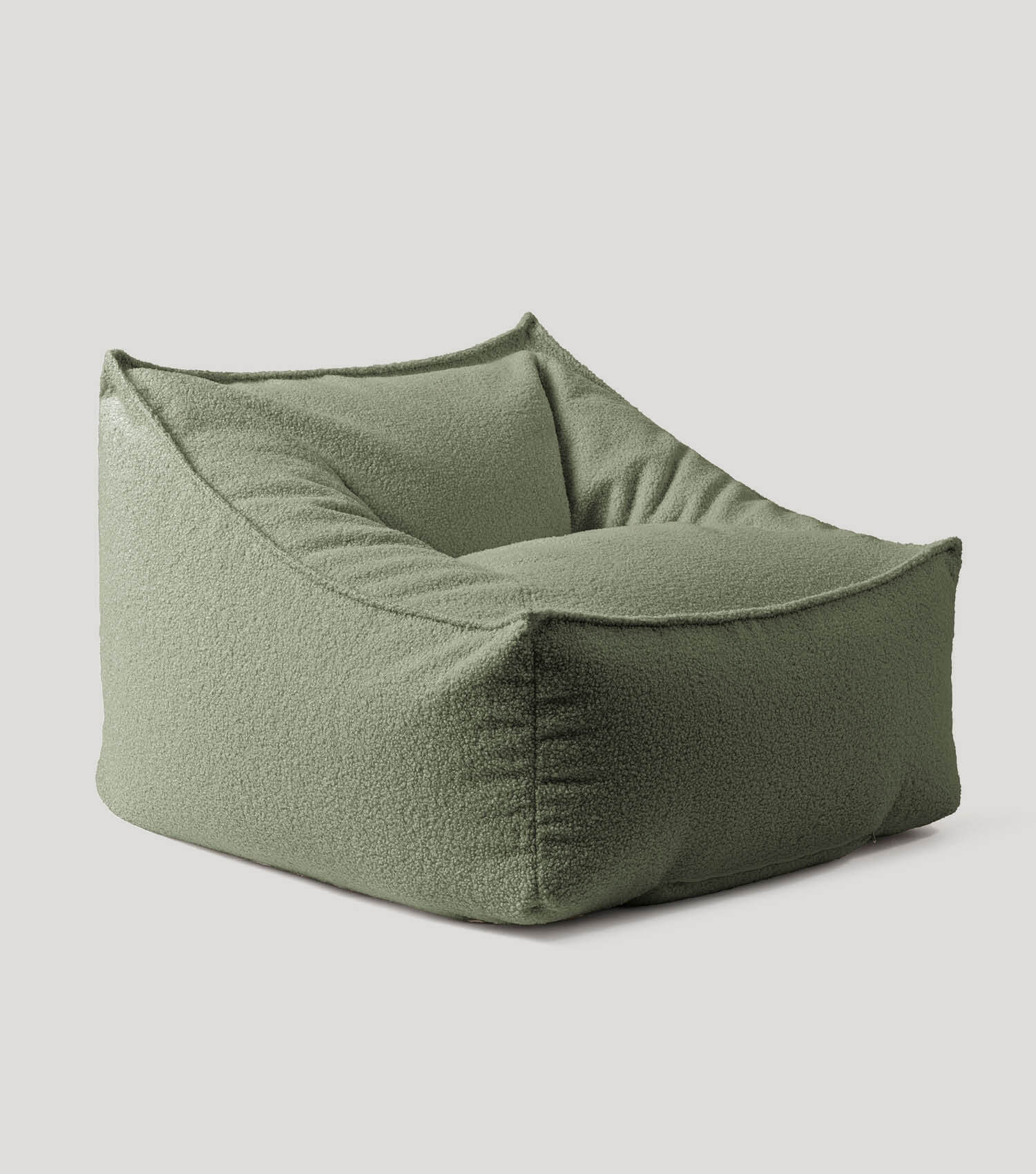 'Snug' Bouclé Sitzsack Armlehnensessel Lesesessel