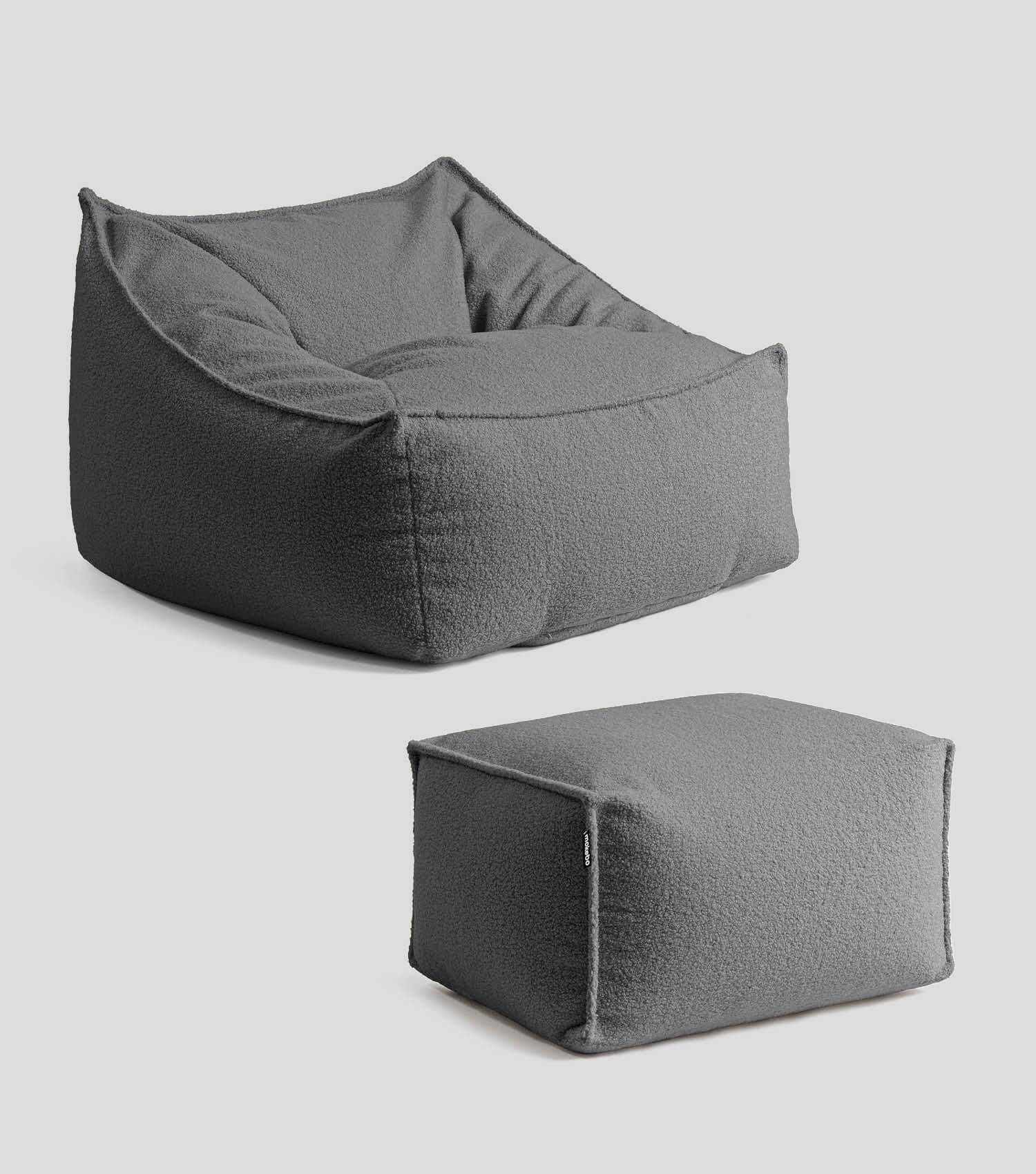 'Snug' Bouclé Sitzsack Armlehnensessel Lesesessel