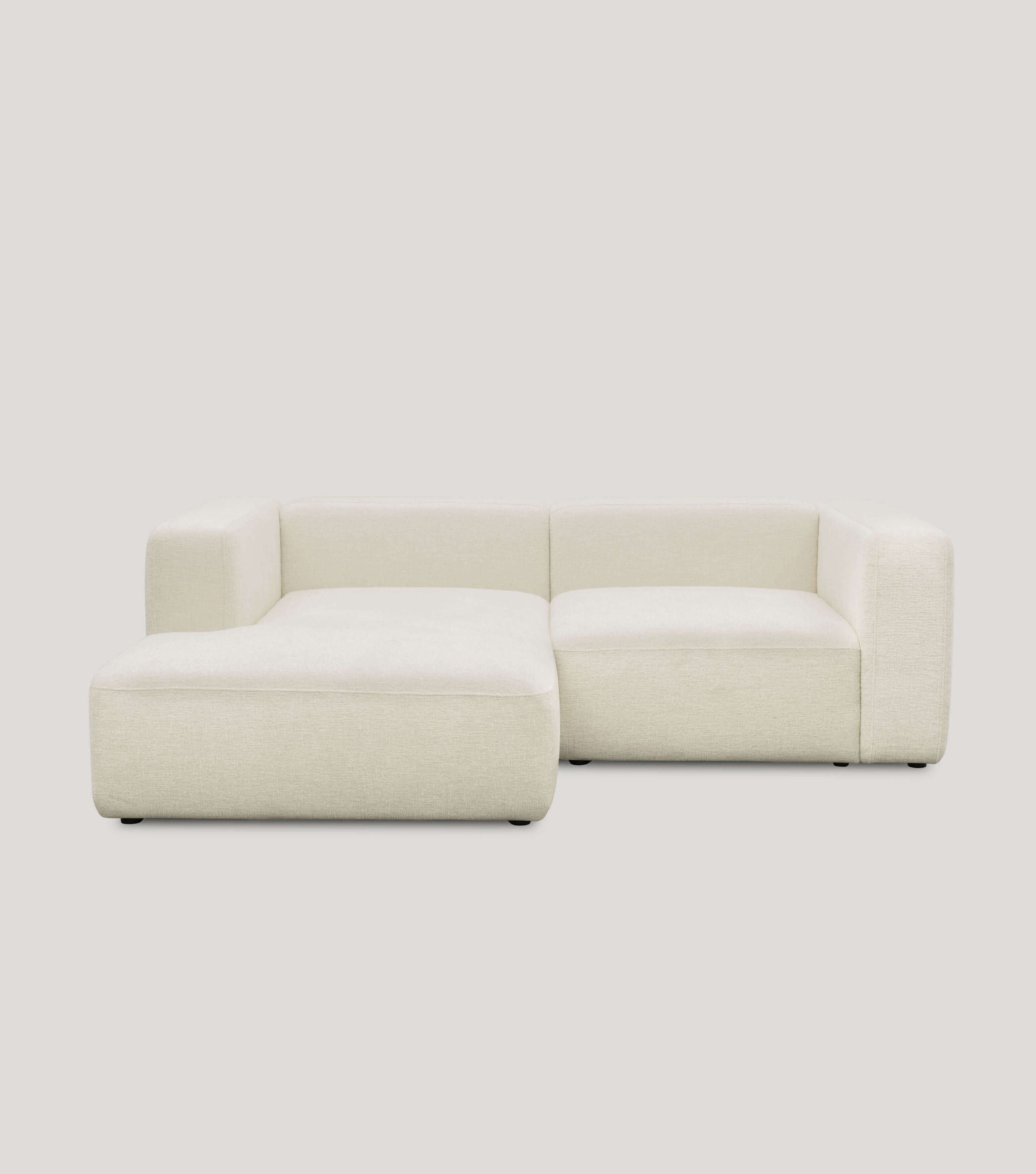 Ecksofa 3-Sitzer 'Cubo' (kleines L) Ecksofa Cord Eckcouch 3-Sitzer Sofa Modulsofa 'Cubo'