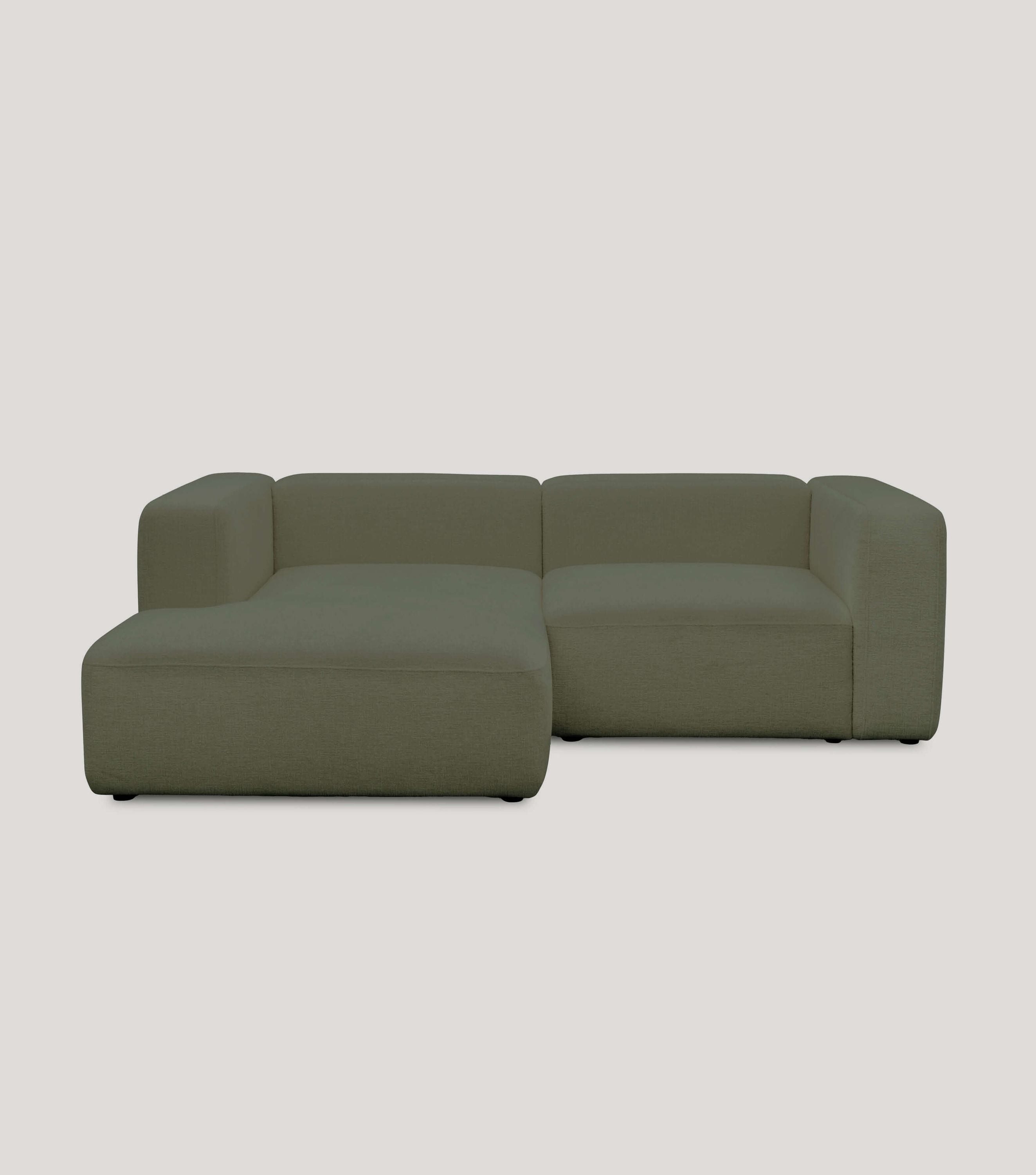 Ecksofa 3-Sitzer 'Cubo' (kleines L) Ecksofa Cord Eckcouch 3-Sitzer Sofa Modulsofa 'Cubo'