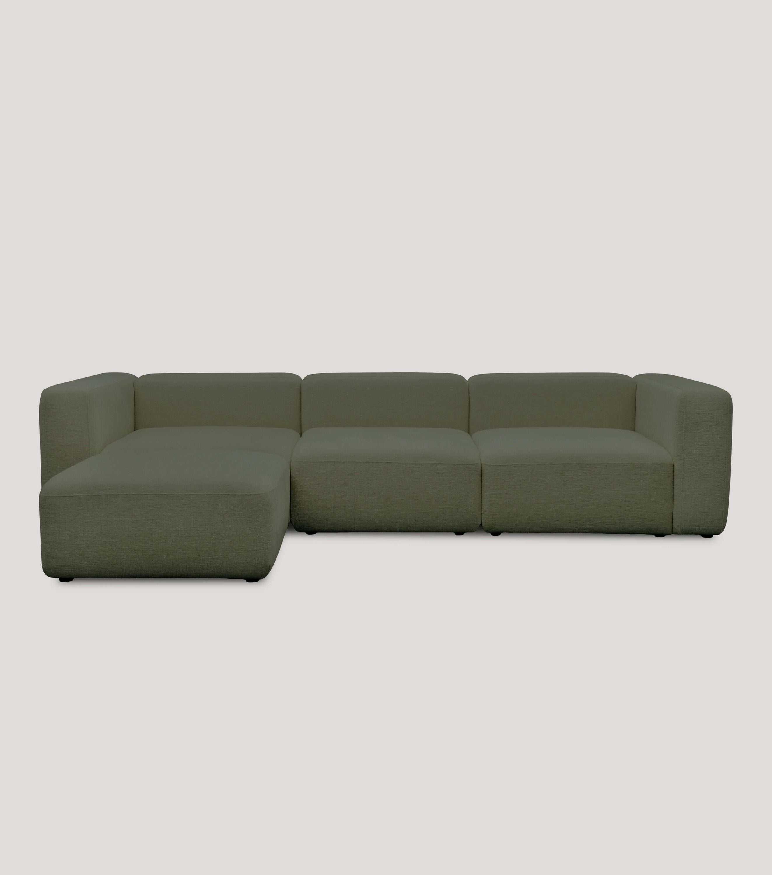 4-Sitzer Sofa mit Hocker 'Cubo' Sofa mit Hocker Bigsofa 4-Sitzer Cord Sofa 'Cubo'#sku_SC1-4H-Remo-doliv