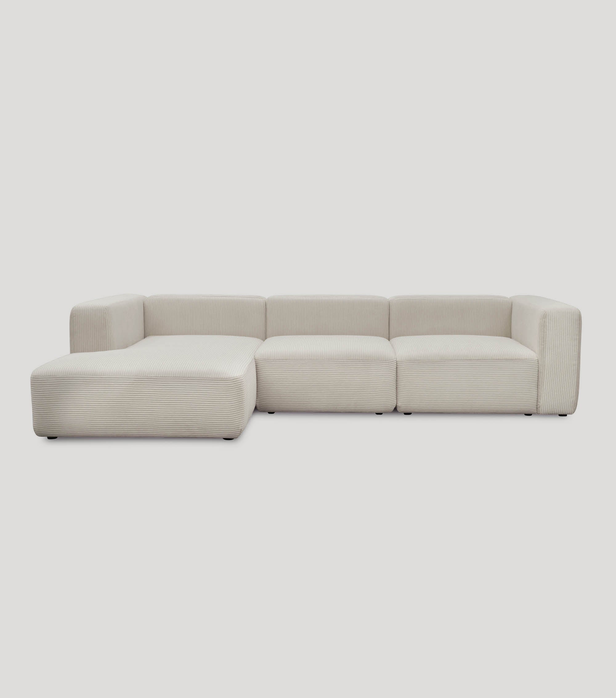 Ecksofa 4-Sitzer 'Cubo' (großes L) Ecksofa Cord Eckcouch Bigsofa 4-Sitzer Sofa 'Cubo'