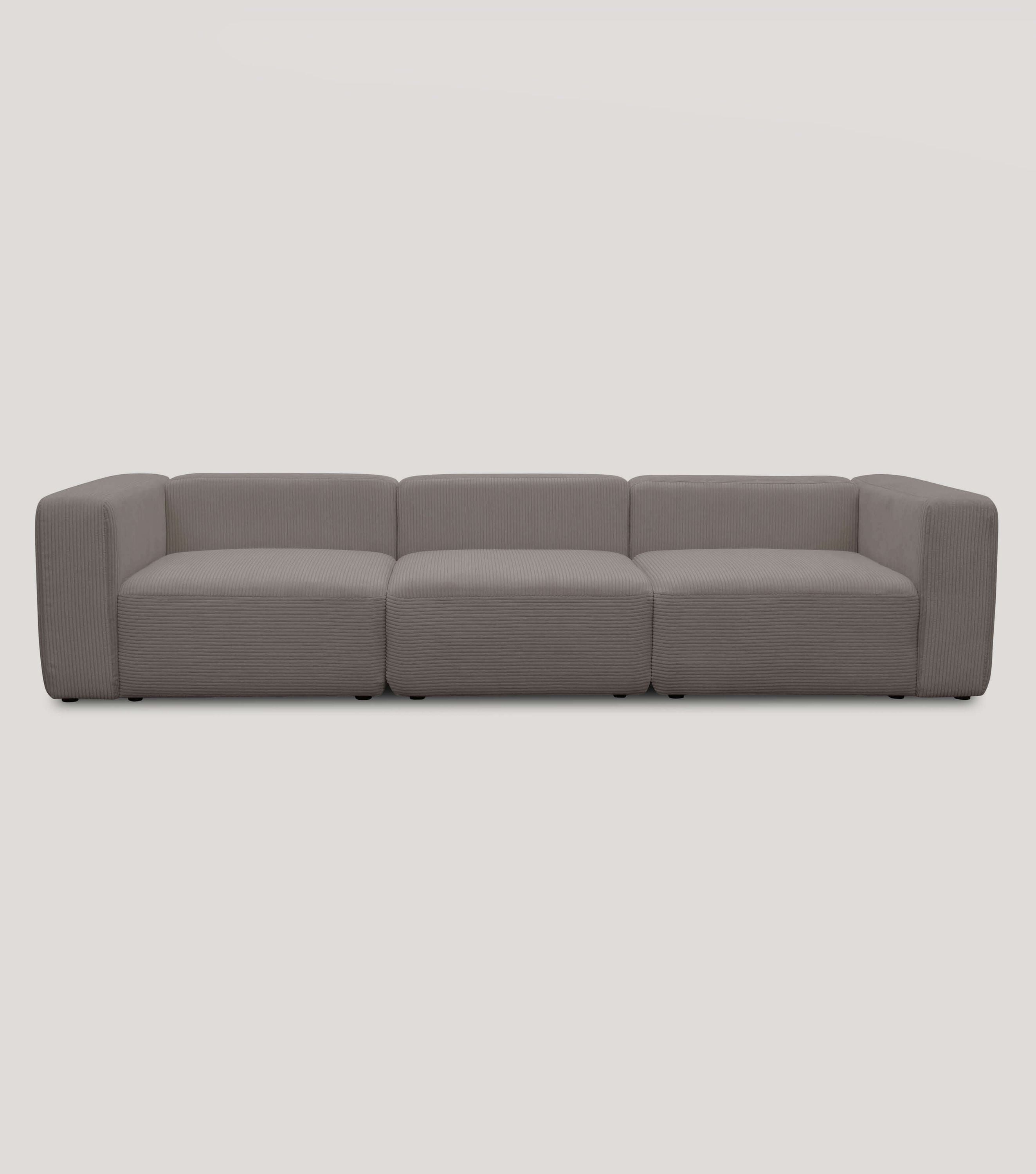 4-Sitzer Sofa 'Cubo' Sofa Bigsofa Cord Sofa 4-Sitzer Modulsofa 'Cubo'#sku_SC1-4S-Leif-dtaupe