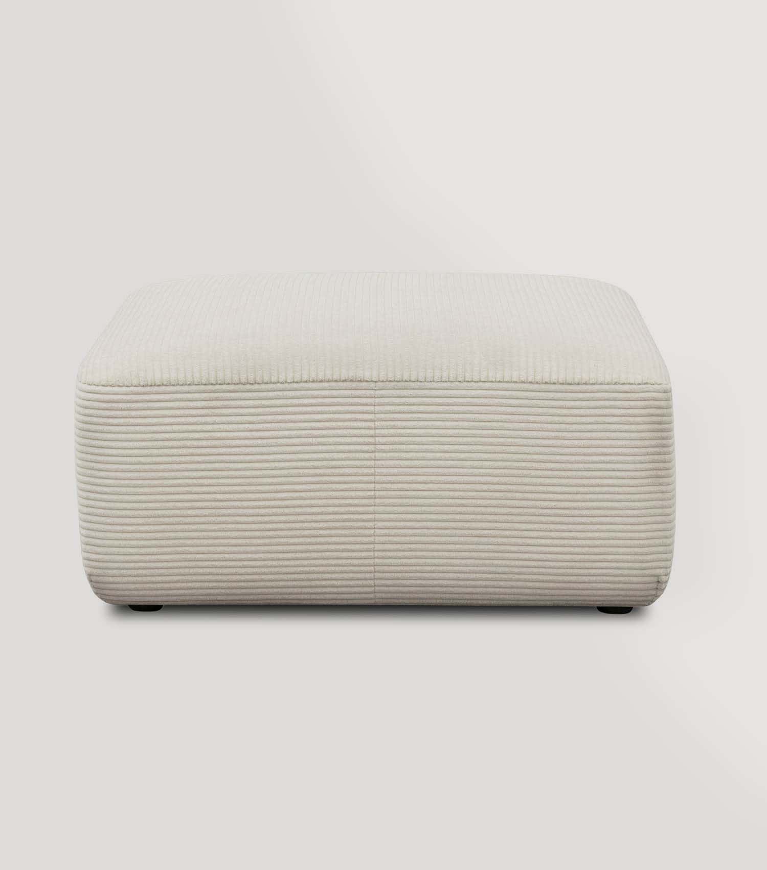 Hocker 'Cubo' Hocker Pouf Polsterhocker Sitzhocker Cord 'Cubo' #sku_SC1-HO-Leif-oat