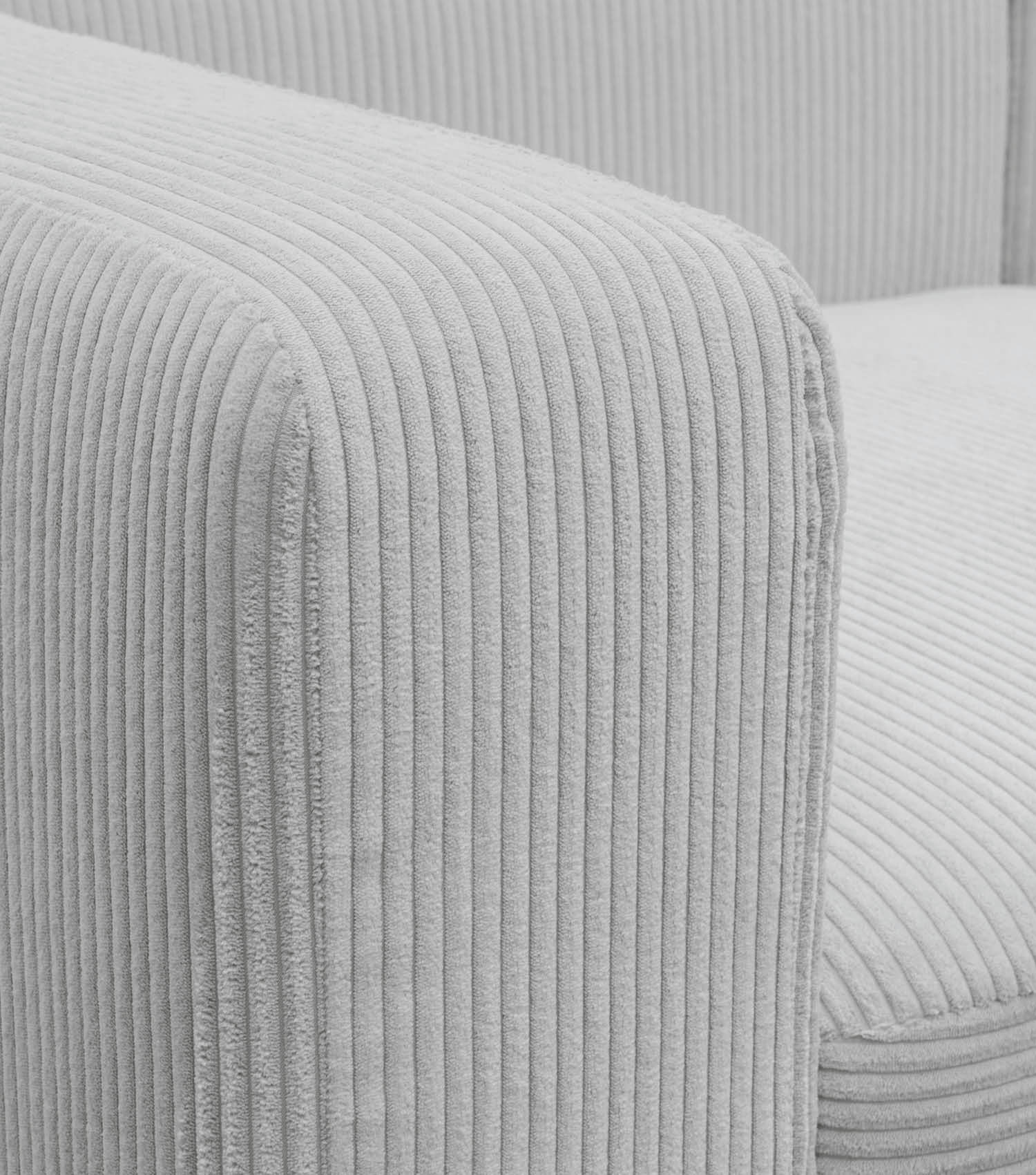 Ecksofa 3-Sitzer 'Cubo' (kleines L) Ecksofa Cord Eckcouch 3-Sitzer Sofa Modulsofa 'Cubo'