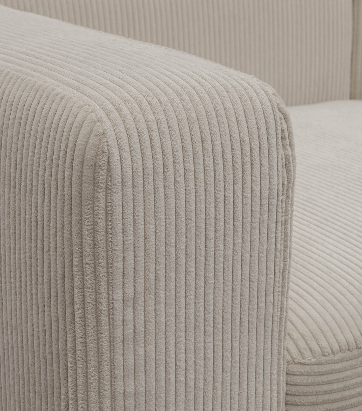 4-Sitzer Sofa mit Hocker 'Cubo' Sofa mit Hocker Bigsofa 4-Sitzer Cord Sofa 'Cubo'