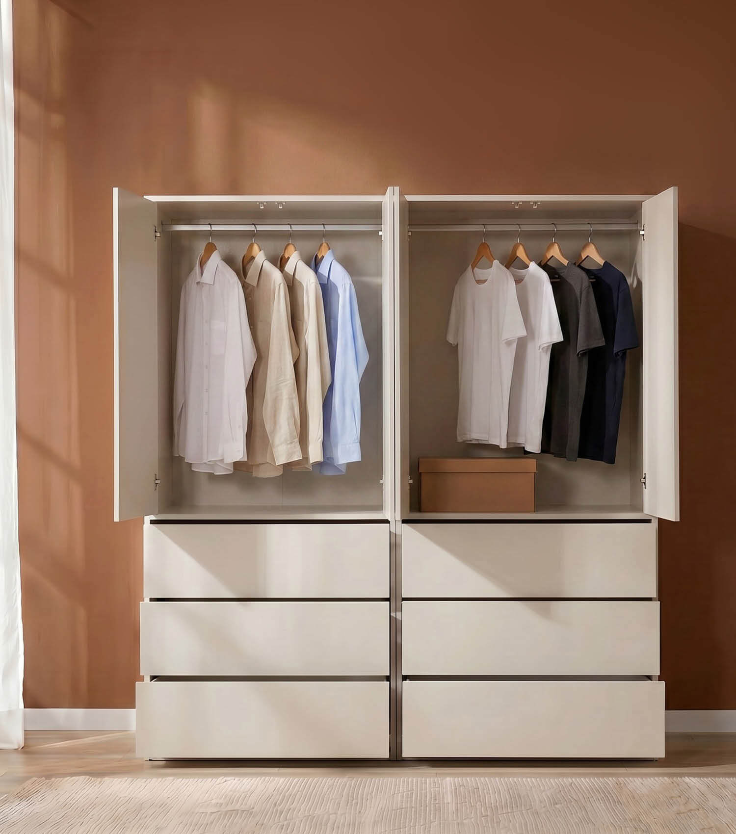 Kleiderschrank 'Robe' Schlafzimmerschrank Garderobe Flurschrank