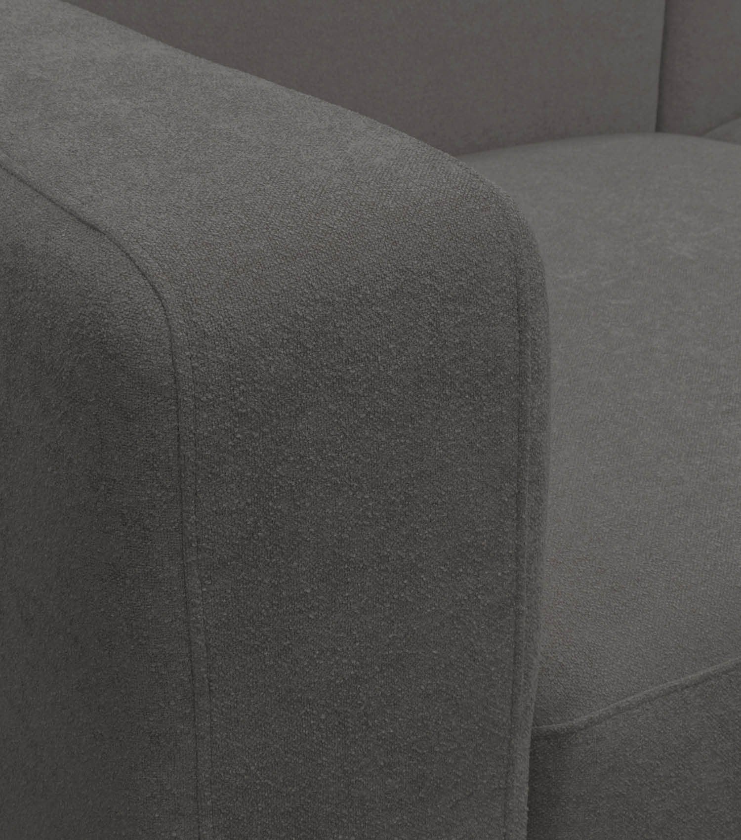 4-Sitzer Sofa mit Hocker 'Cubo' Sofa mit Hocker Bigsofa 4-Sitzer Cord Sofa 'Cubo'
