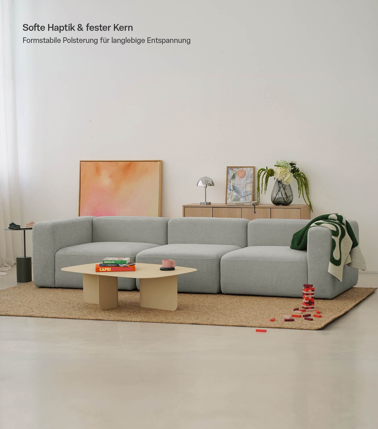 4-Sitzer Sofa 'Cubo' Sofa Bigsofa Cord Sofa 4-Sitzer Modulsofa 'Cubo'