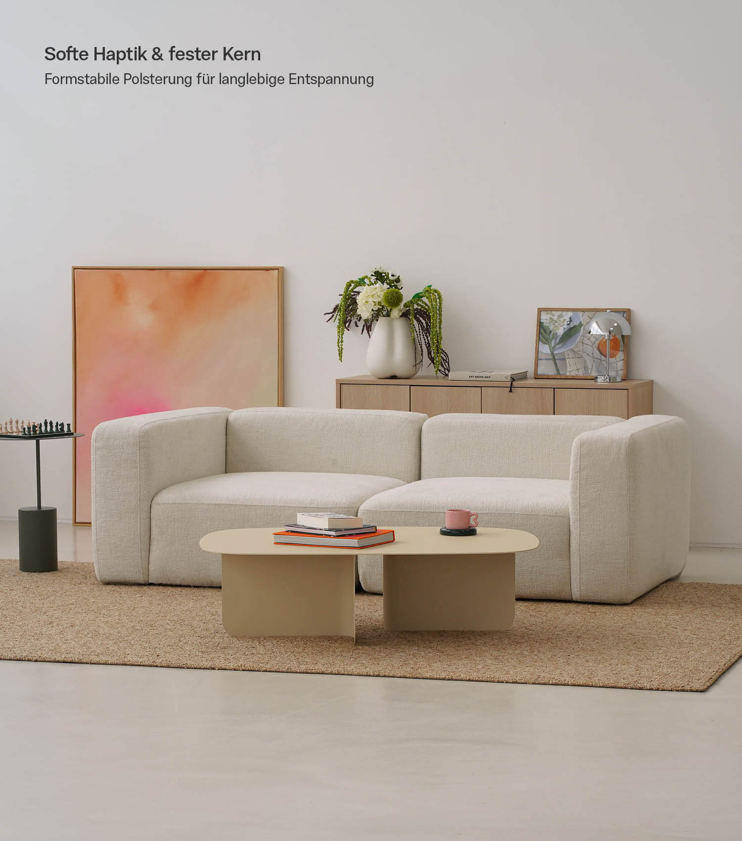 3-Sitzer Sofa 'Cubo' Sofa Cord Sofa Modulsofa Couch 3-Sitzer 'Cubo'