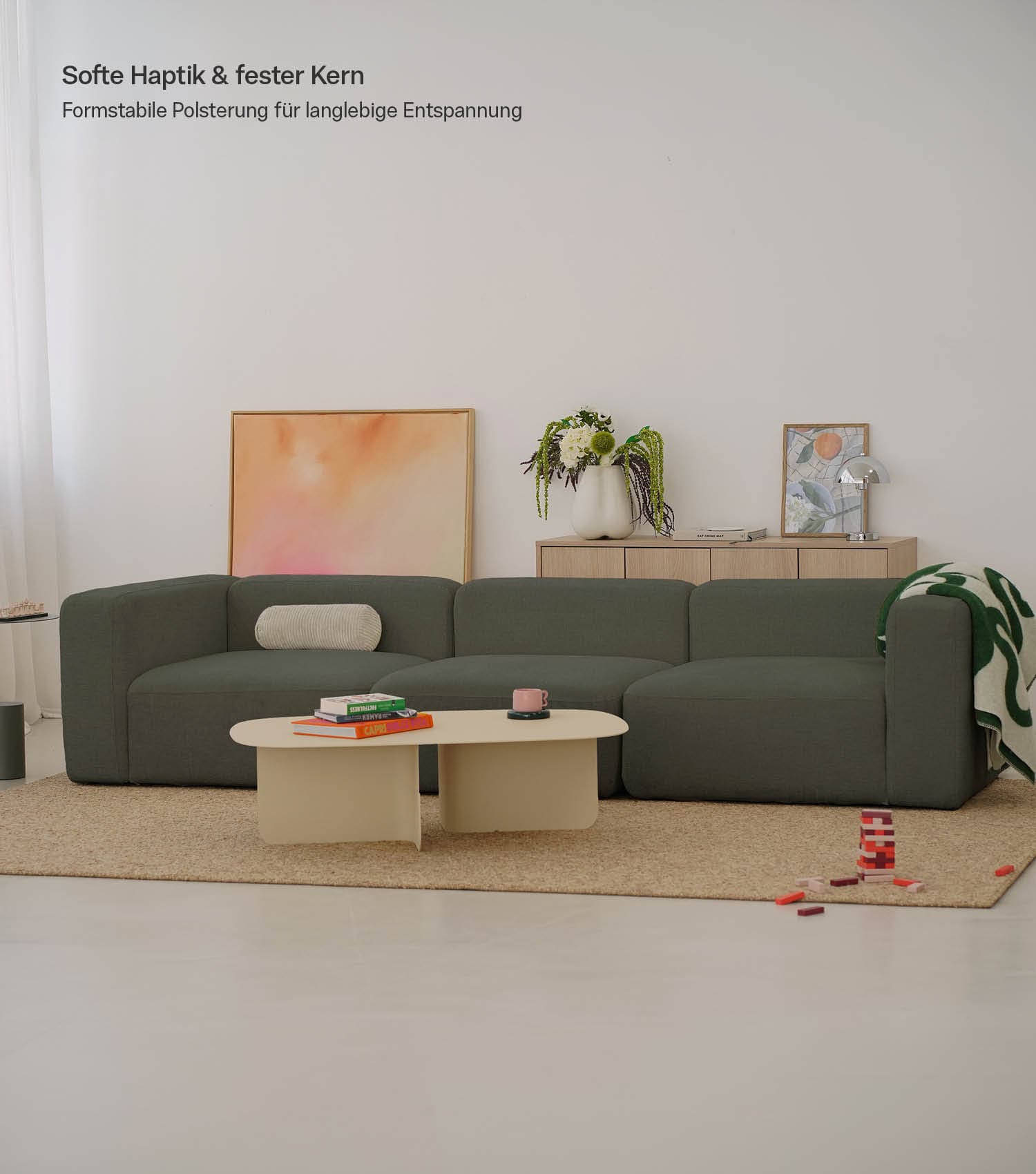4-Sitzer Sofa 'Cubo' Sofa Bigsofa Cord Sofa 4-Sitzer Modulsofa 'Cubo'