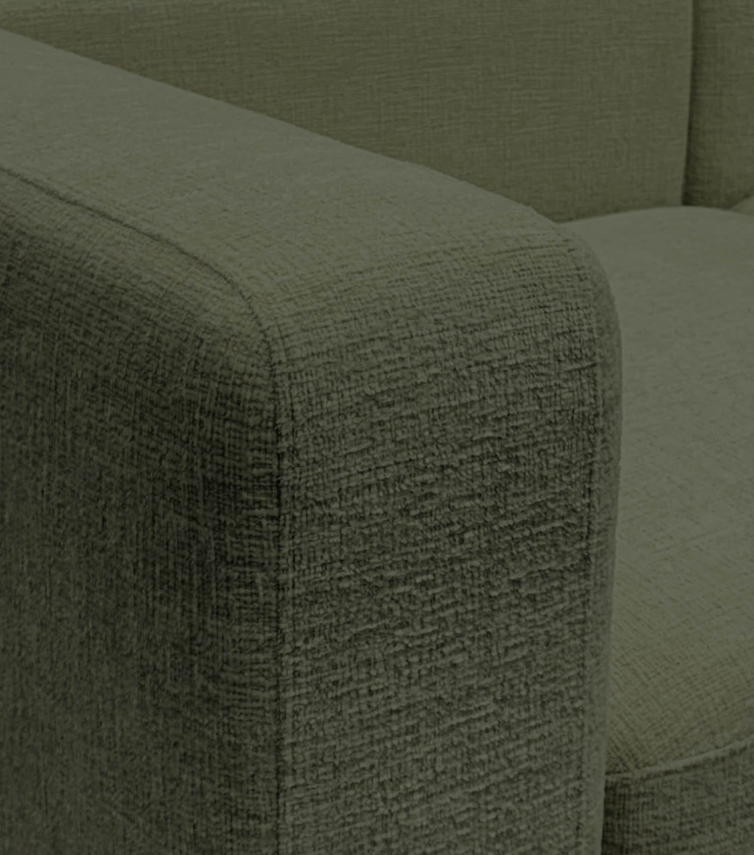 4-Sitzer Sofa mit Hocker 'Cubo' Sofa mit Hocker Bigsofa 4-Sitzer Cord Sofa 'Cubo'