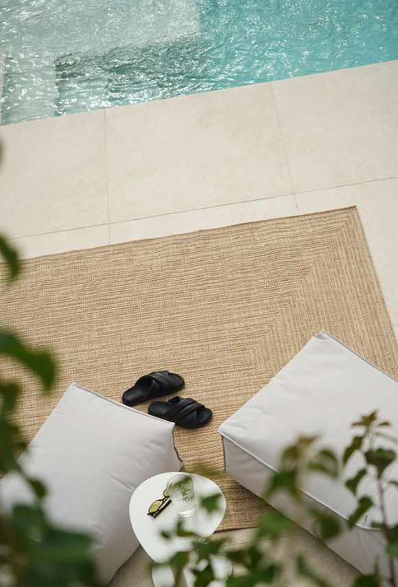 Outdoor Teppich in Rattanoptik