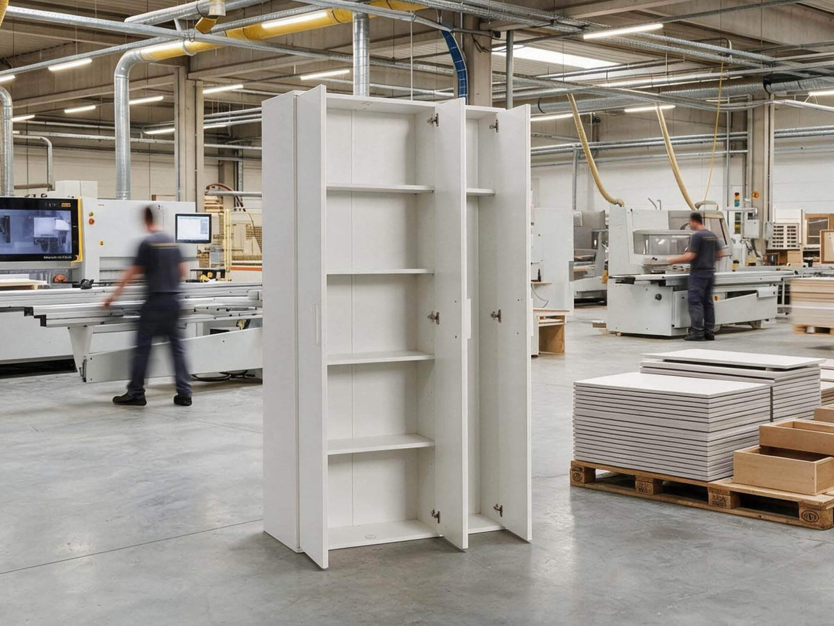 Schrank Mehrzweckschrank in Lagerhalle Produktionshalle