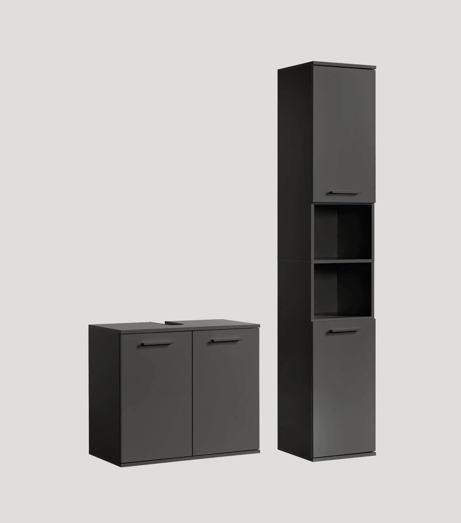 Badmöbel Set Badschrank Set Badschränke Badezimmerschränke Schrank Set#sku_BS6.3-ant