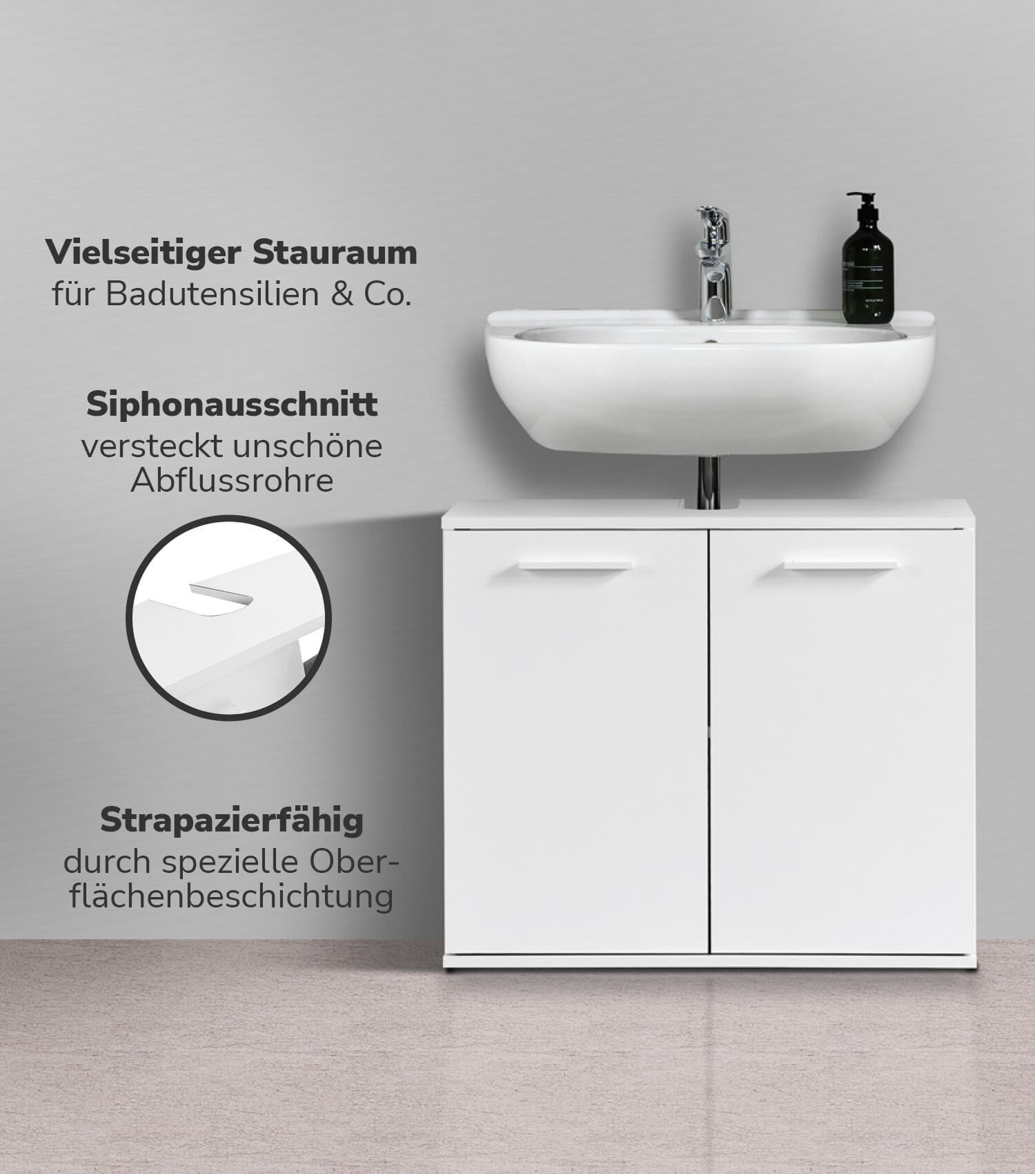 Waschbeckenunterschrank Waschtischunterschrank Unterschrank Badschrank