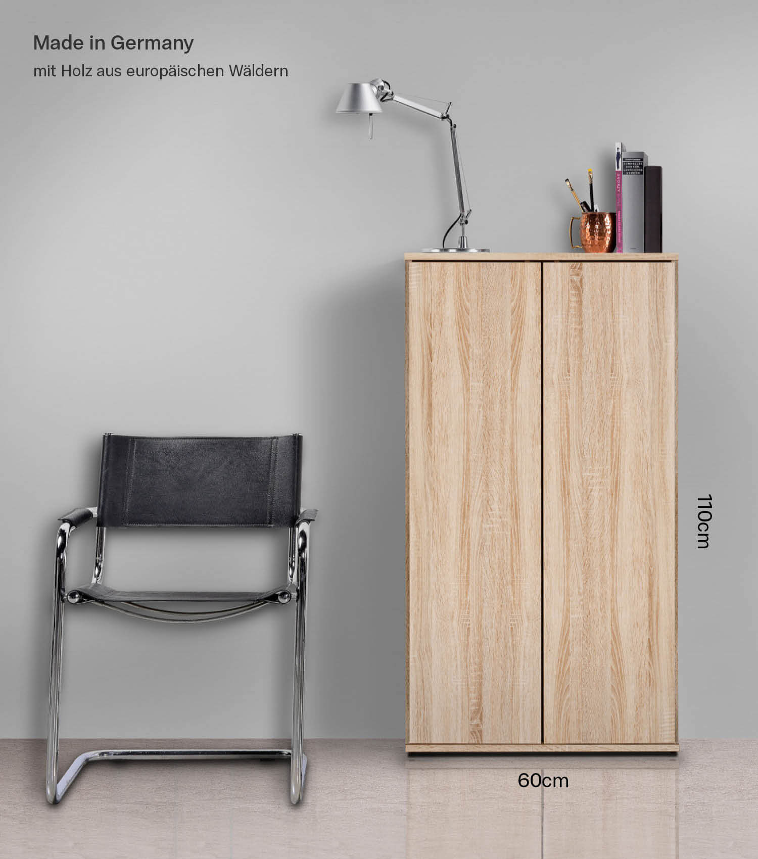 mokebo® 'Der Schlanke' Mehrzweckschrank Aktenschrank Made in DE 